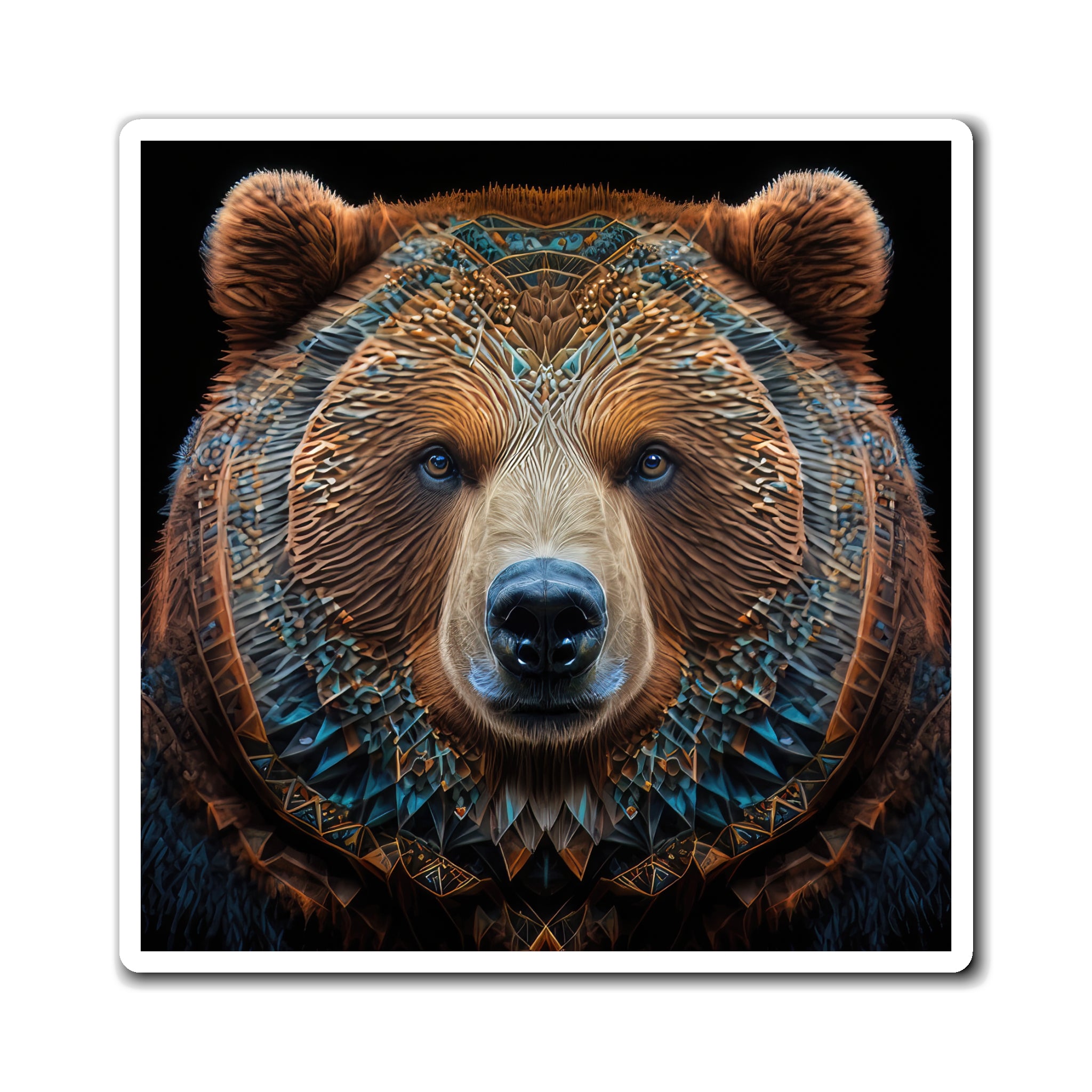 Magnificent Navajo Bear Style Five Magnets