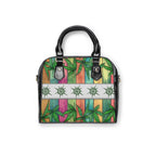 Beautiful Multicolored Pink Purple Blue 420 Weed Marijuana Leaf Shoulder Handbag