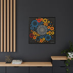 Harmonic Orbits, Matte Canvas, Framed (Multi-color)