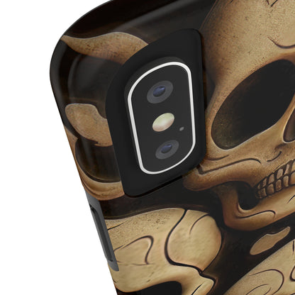 Metallic Chrome Skulls and classic Designed 19 Tough Phone Cases