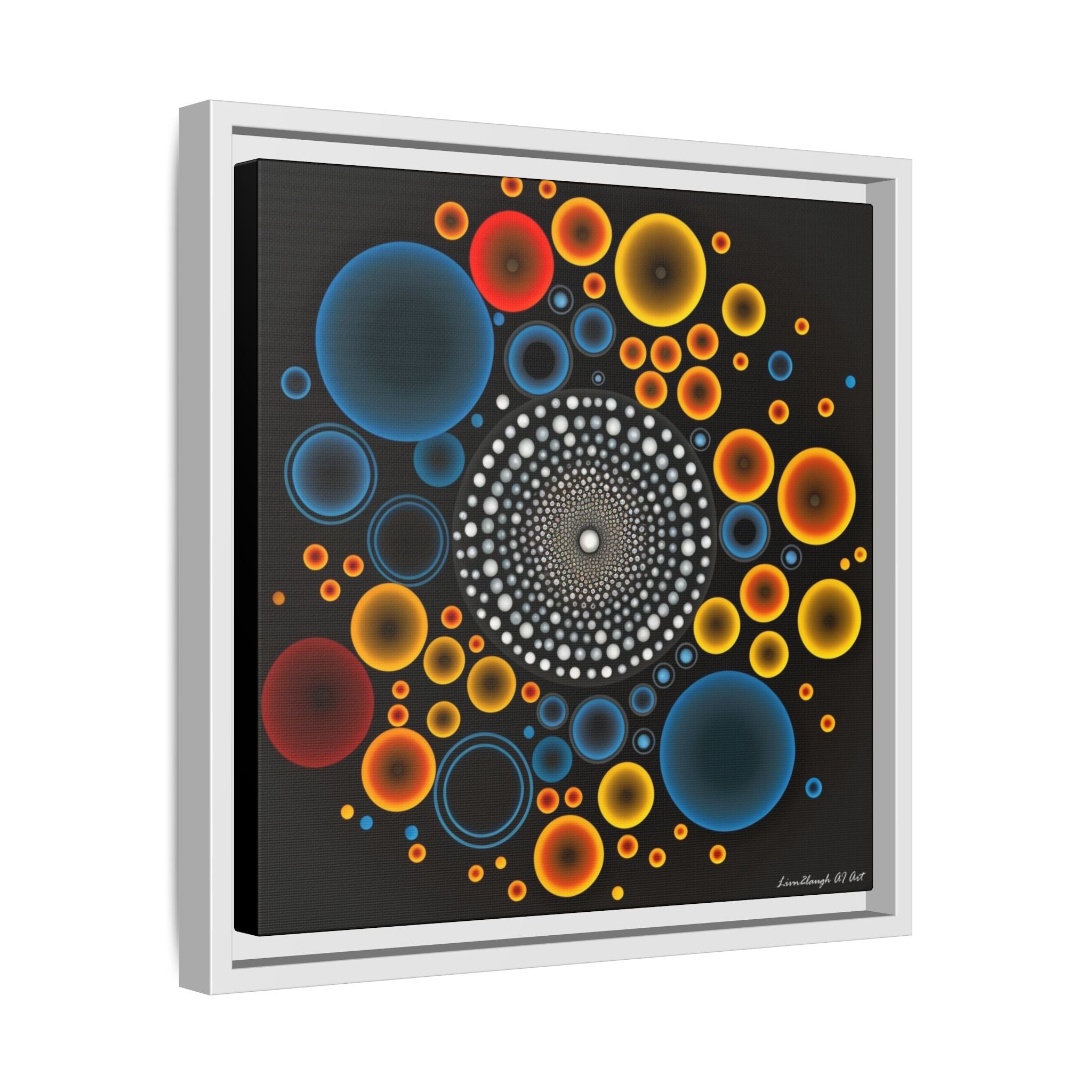 Harmonic Orbits, Matte Canvas, Framed (Multi-color)
