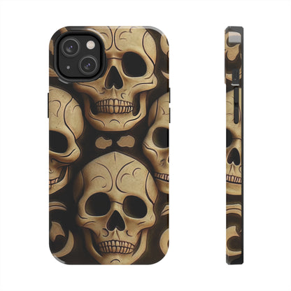 Metallic Chrome Skulls and classic Designed 19 Tough Phone Cases