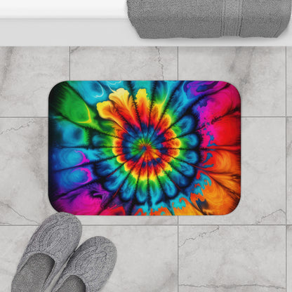 Bold And Beautiful Tie Dye Style Two Bath Mat