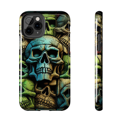 Metallic Chrome Skulls and classic Designed 13 Tough Phone Cases