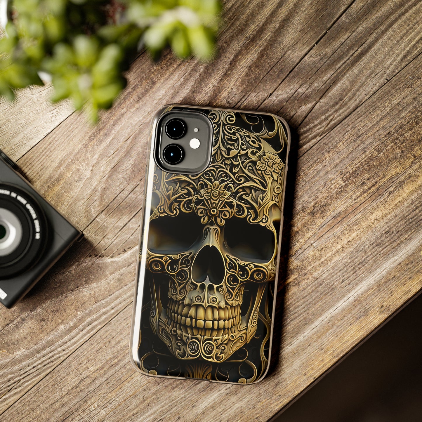 Metallic Chrome Skulls and classic Designed 4 Tough Phone Cases