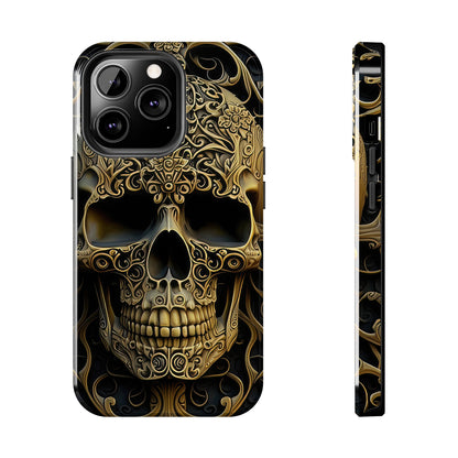 Metallic Chrome Skulls and classic Designed 4 Tough Phone Cases