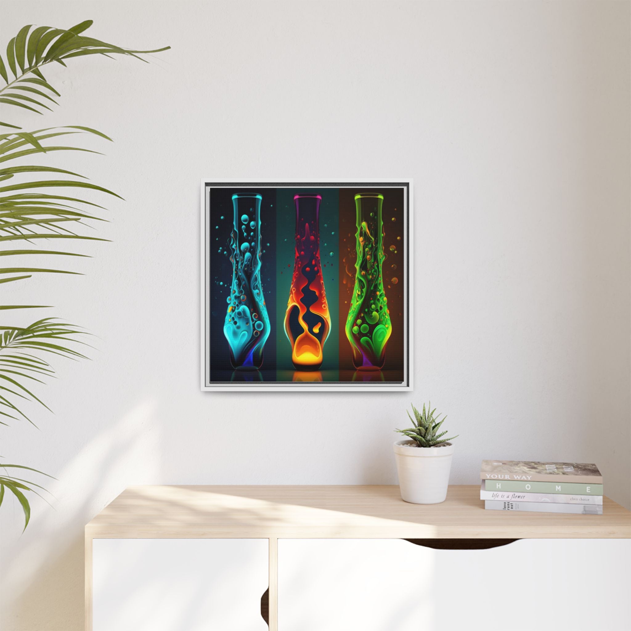 Three States of Flow, Art Print — Colorful Modern Wall Canvas