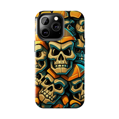 Metallic Chrome Skulls and classic Designed 16 Tough Phone Cases