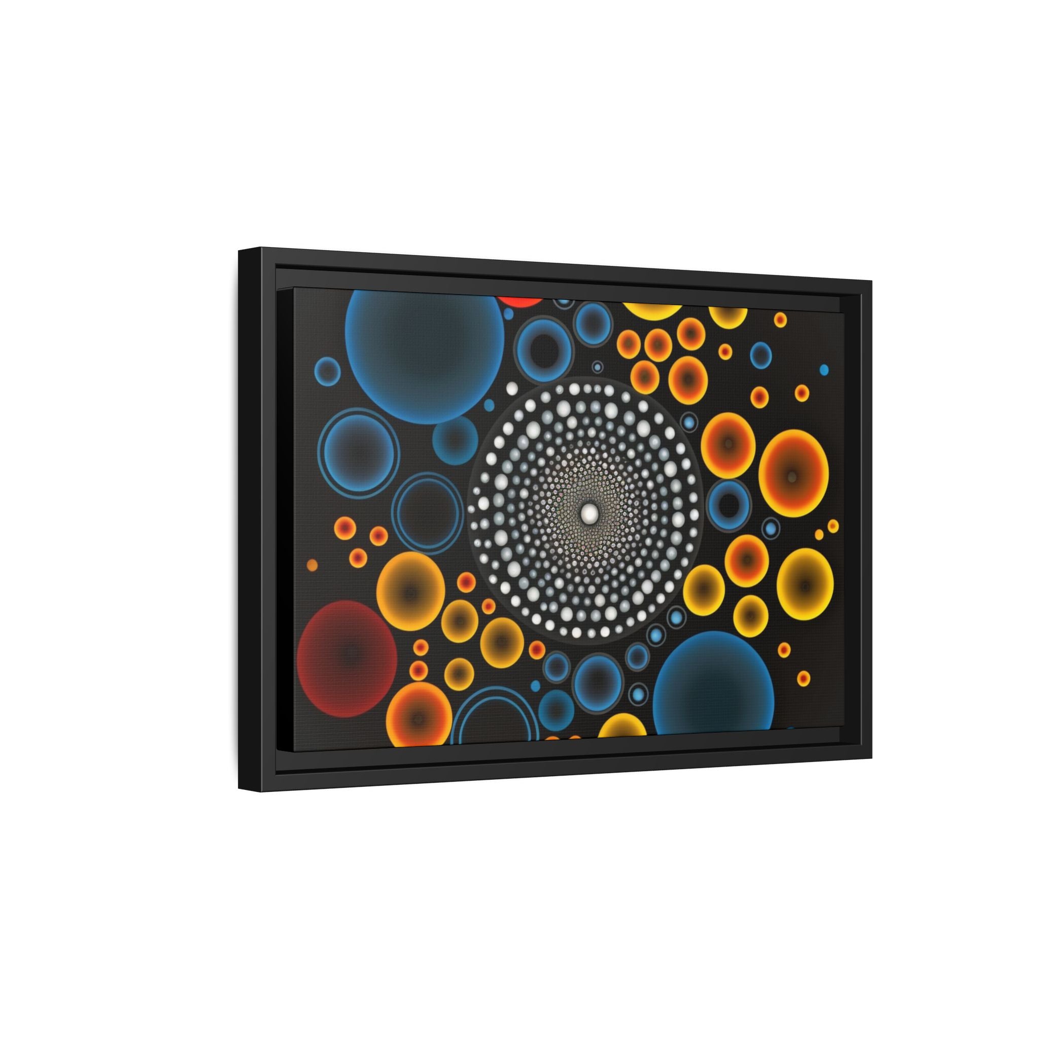 Harmonic Orbits, Matte Canvas, Framed (Multi-color)