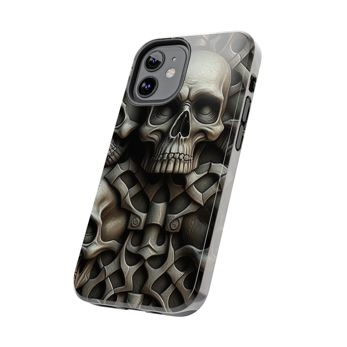 Metallic Chrome Skulls and classic Designed 19 Tough Phone Cases