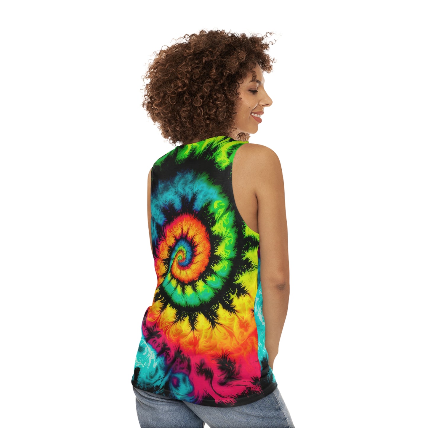 Bold And Beautiful Tie Dye Style Three 1 Unisex Tank Top (AOP)