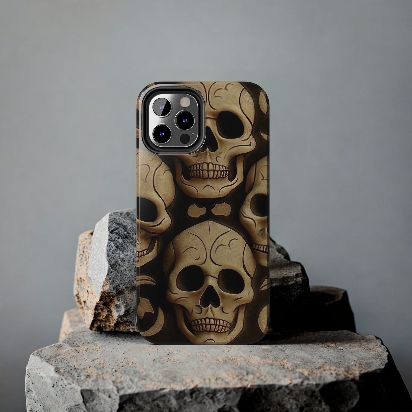 Metallic Chrome Skulls and classic Designed 19 Tough Phone Cases