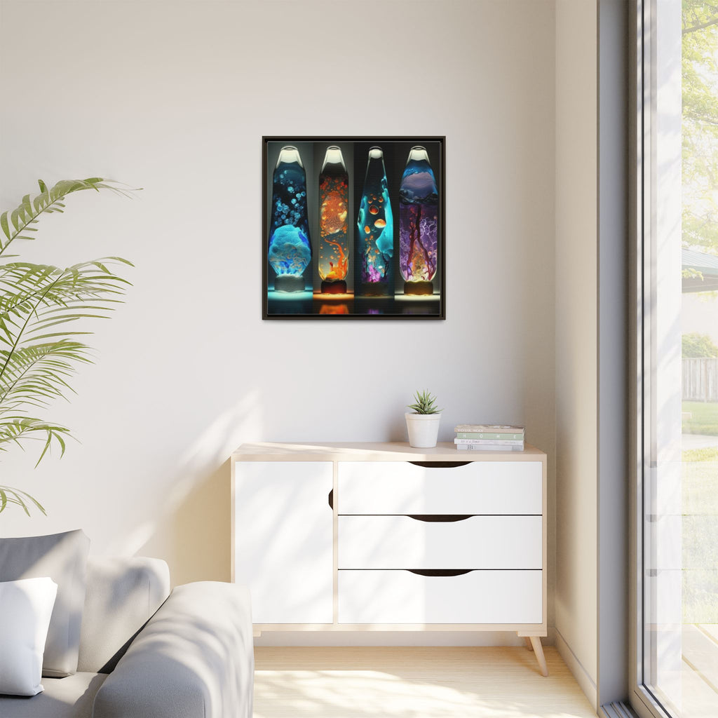 Elemental Currents, Art Print — Colorful Modern Wall Canvas