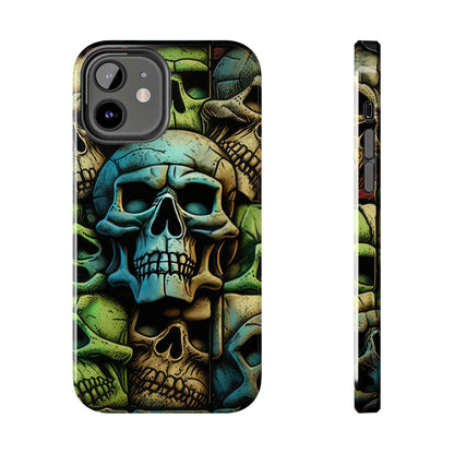 Metallic Chrome Skulls and classic Designed 13 Tough Phone Cases