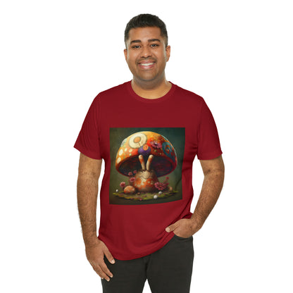 Hippie Mushroom Color Candy Style Design Style 8 Unisex Jersey Short Sleeve Tee