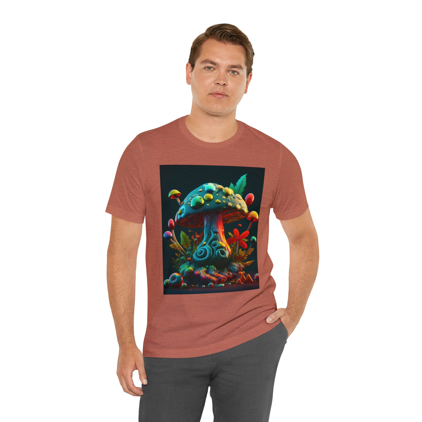Hippie Mushroom Color Candy Style Design Style 5 Unisex Jersey Short Sleeve Tee