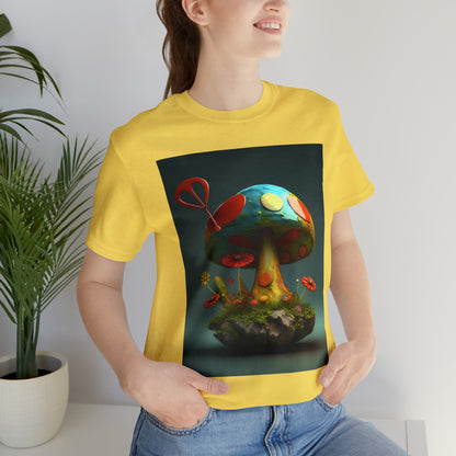 Hippie Mushroom Color Candy Style Design Style 4 Unisex Jersey Short Sleeve Tee