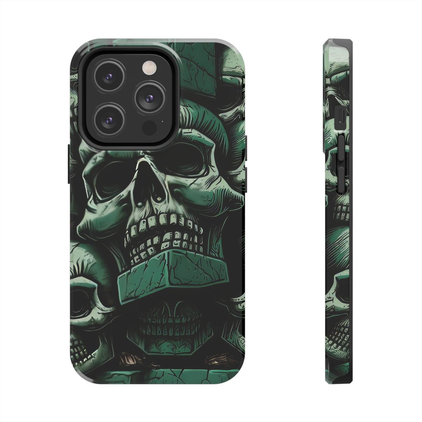 Metallic Chrome Skulls and classic Designed 15 Tough Phone Cases