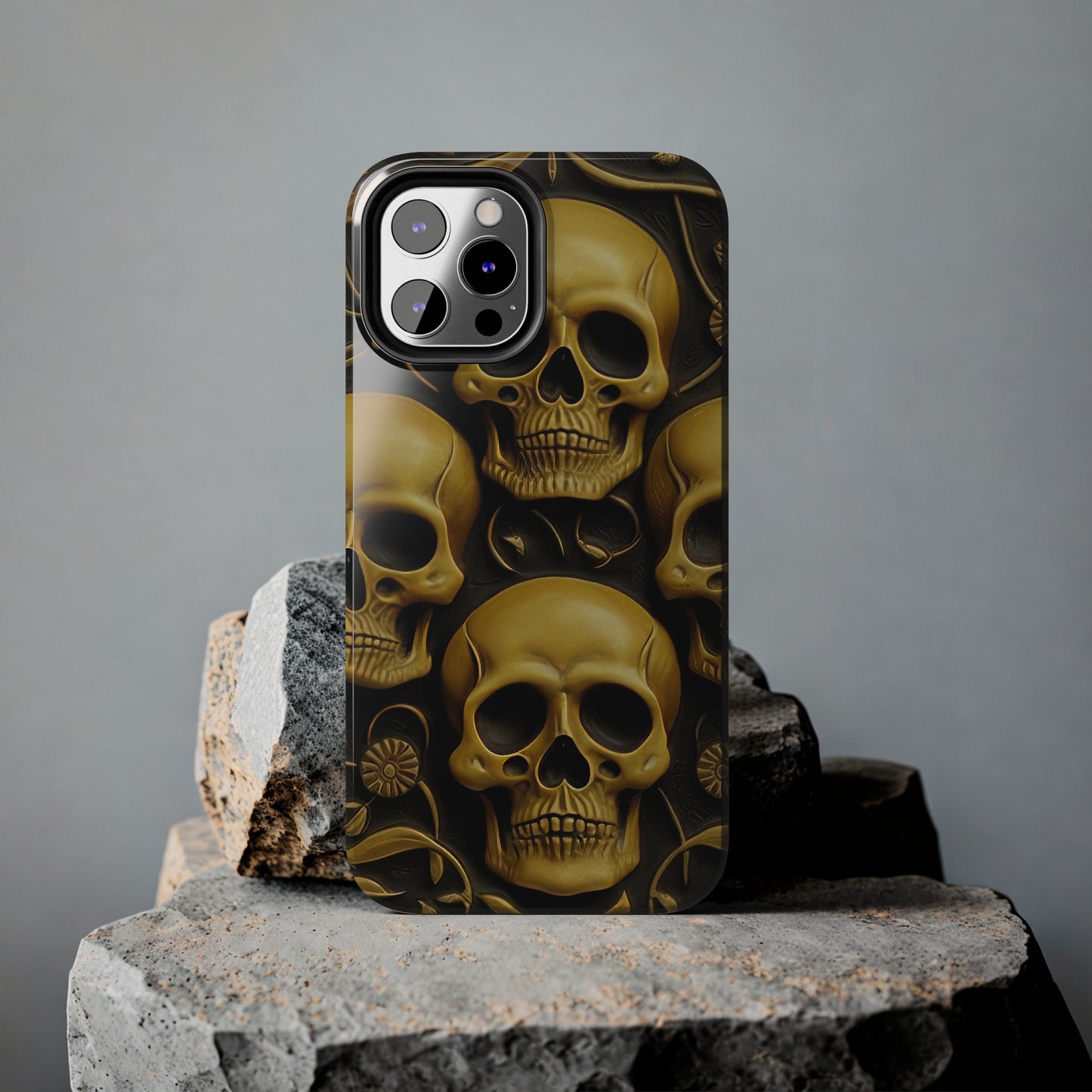 Metallic Chrome Skulls and classic Designed 18 Tough Phone Cases