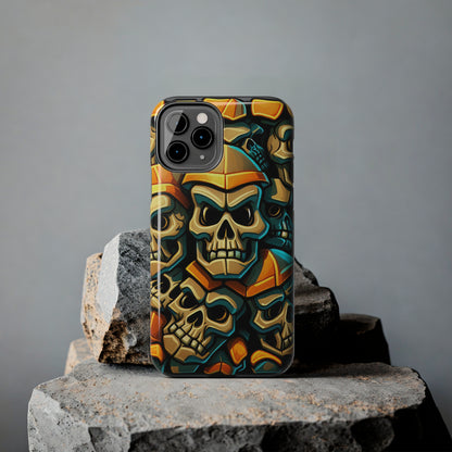 Metallic Chrome Skulls and classic Designed 16 Tough Phone Cases