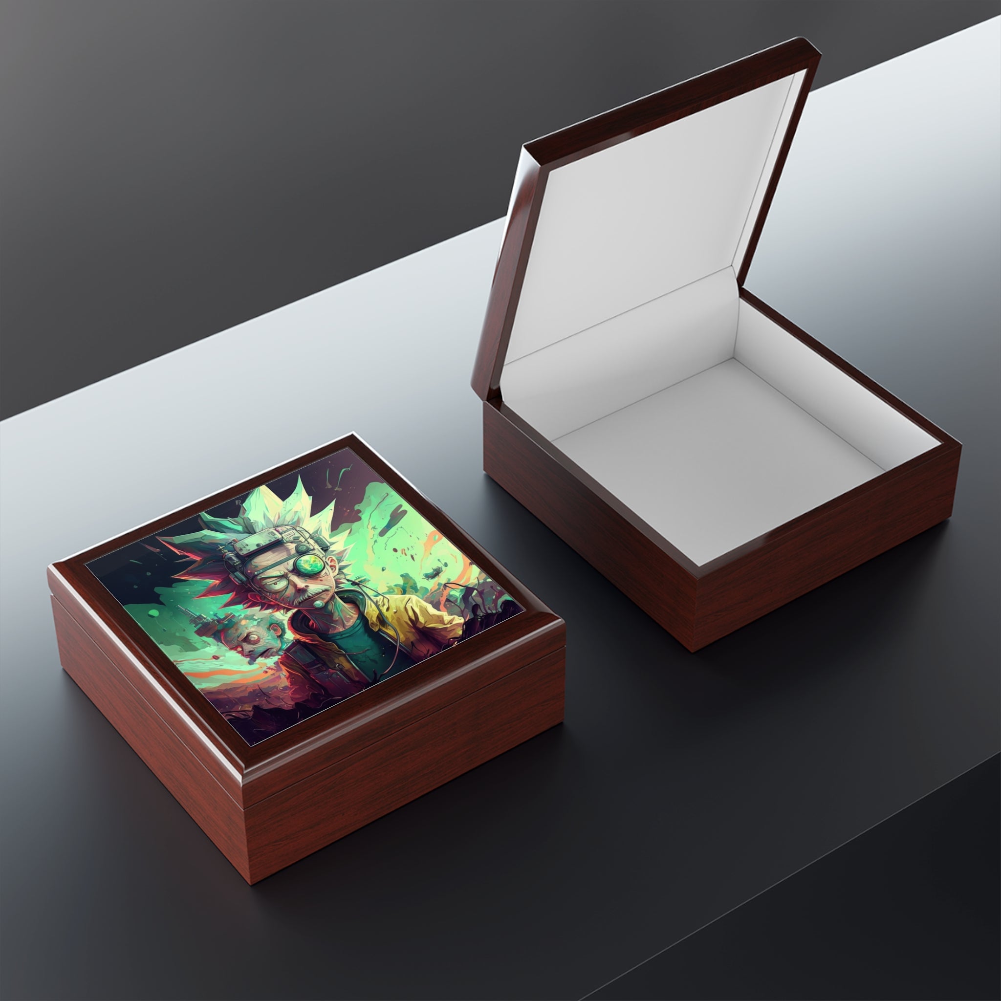 Cyberpunk Inventor in a Chaotic Dimension, Jewelry- Stash -Collection Box