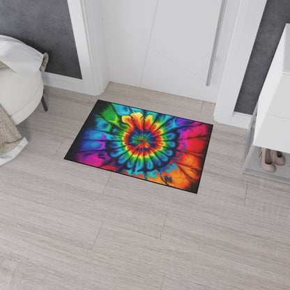 Bold And Beautiful Tie Dye Style Two Heavy Duty Floor Mat