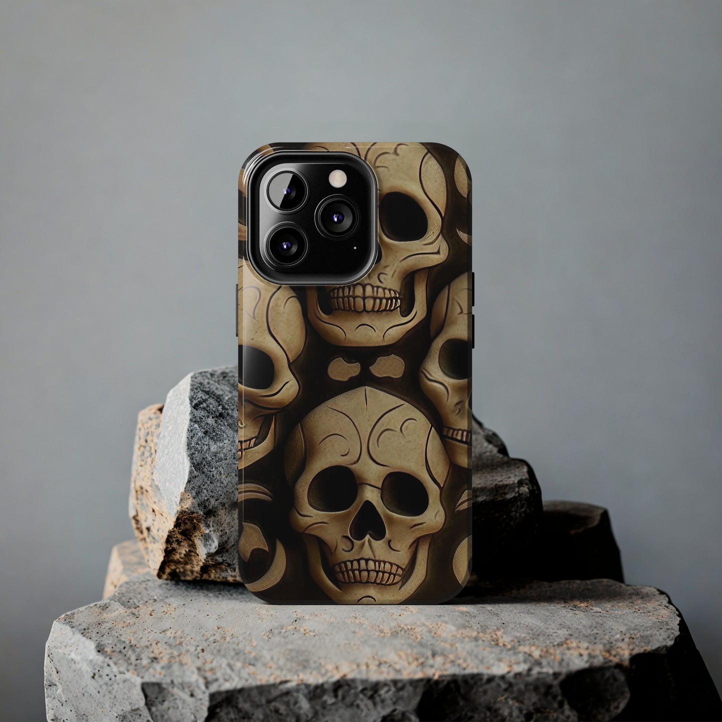 Metallic Chrome Skulls and classic Designed 19 Tough Phone Cases