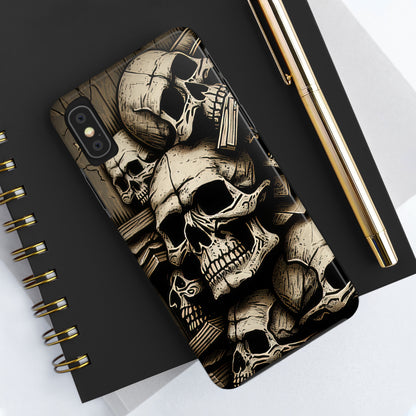 Metallic Chrome Skulls and classic Designed 14 Tough Phone Cases