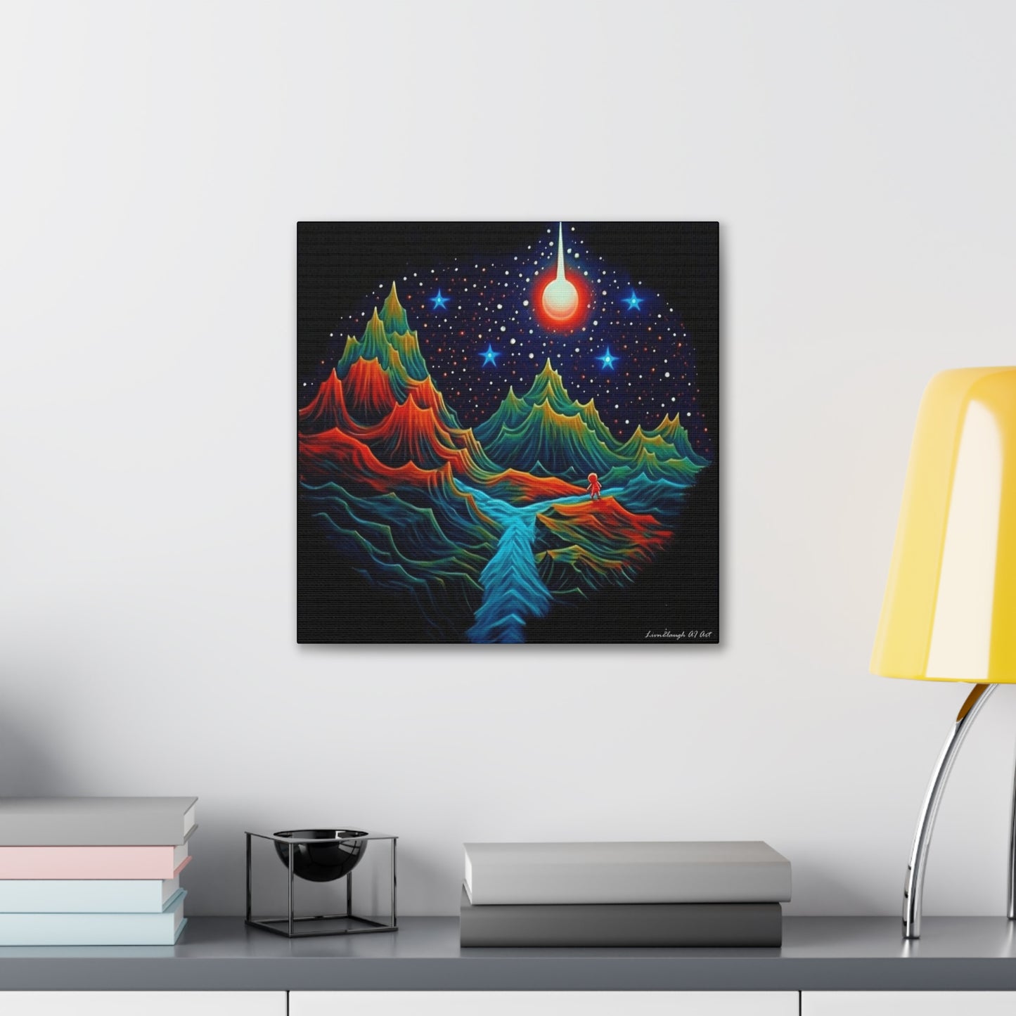 Star light Mountain Dream Canvas Gallery Wraps