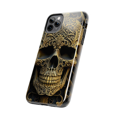 Metallic Chrome Skulls and classic Designed 4 Tough Phone Cases