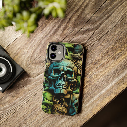 Metallic Chrome Skulls and classic Designed 13 Tough Phone Cases