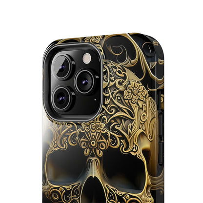 Metallic Chrome Skulls and classic Designed 4 Tough Phone Cases