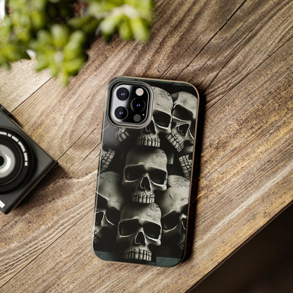 Metallic Chrome Skulls and classic Designed 11 Tough Phone Cases