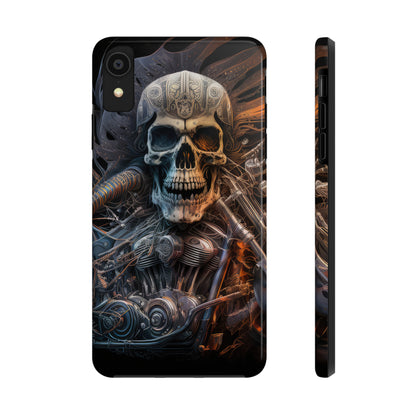 Skull Motorcycle Rider, Ready to Tear Up Road On Beautiful Bike 8 Tough Phone Cases