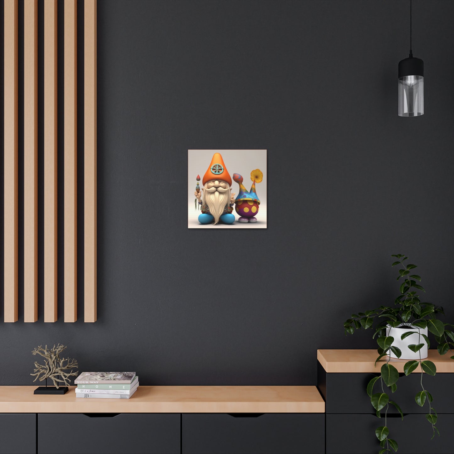 Groovy Hippie Gnome And His Unigue Sidekick Canvas Gallery Wraps