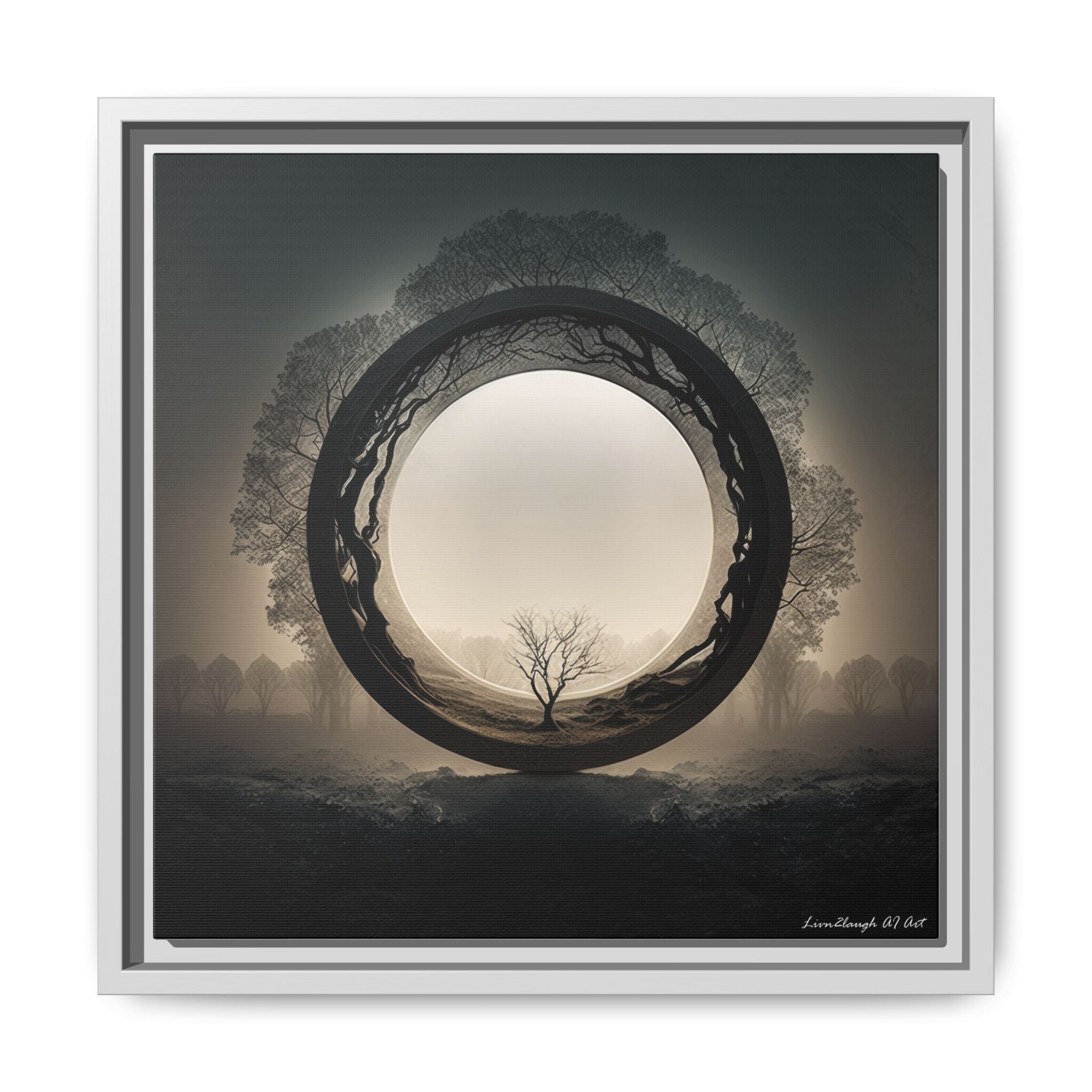 Circle of Stillness, Art Print — Colorful Modern Wall Canvas