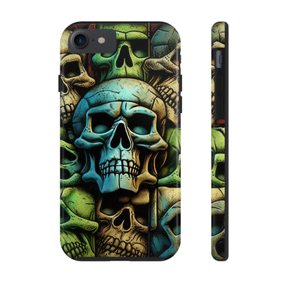 Metallic Chrome Skulls and classic Designed 13 Tough Phone Cases