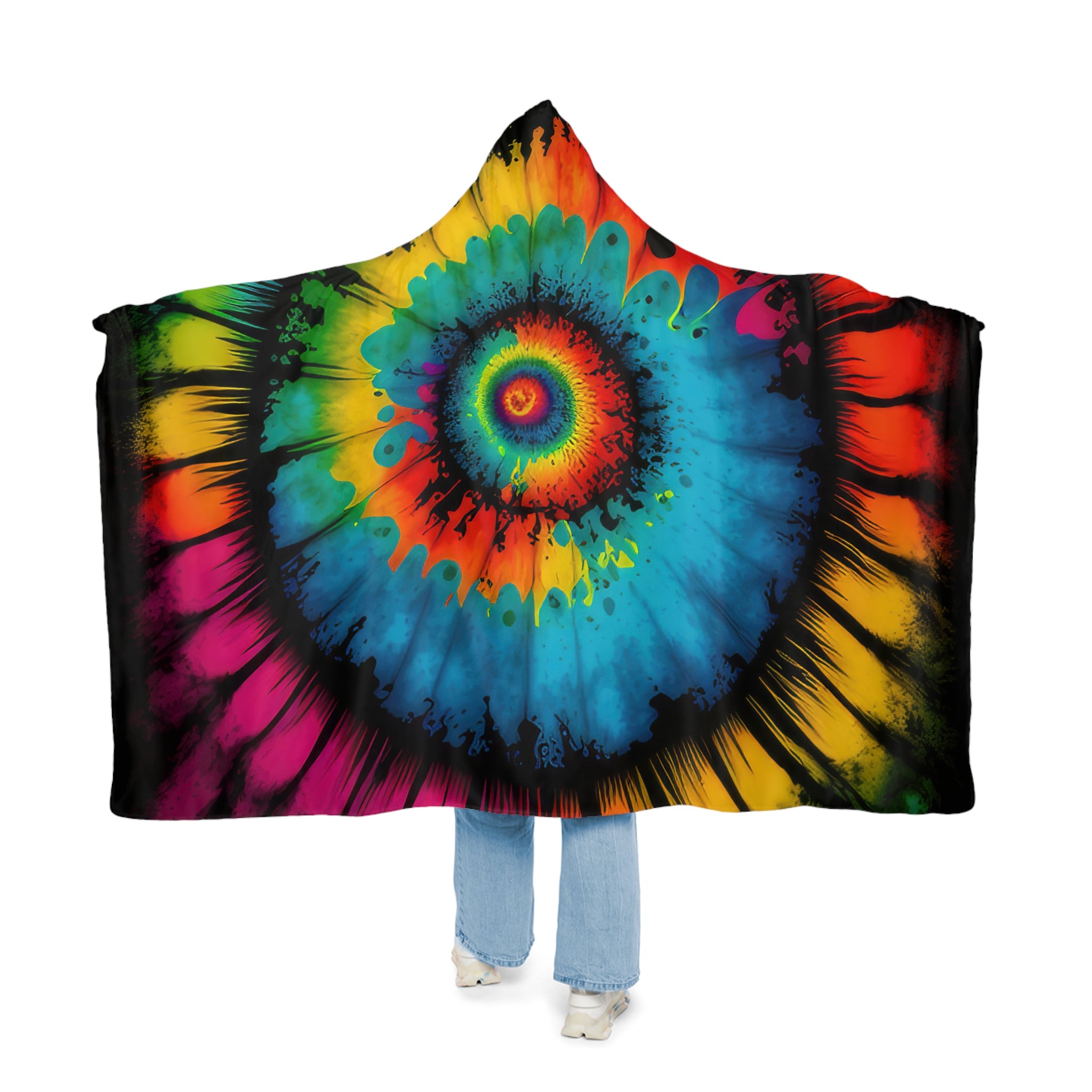 Bold And Beautiful Tie Tye Style Four Snuggle Blanket