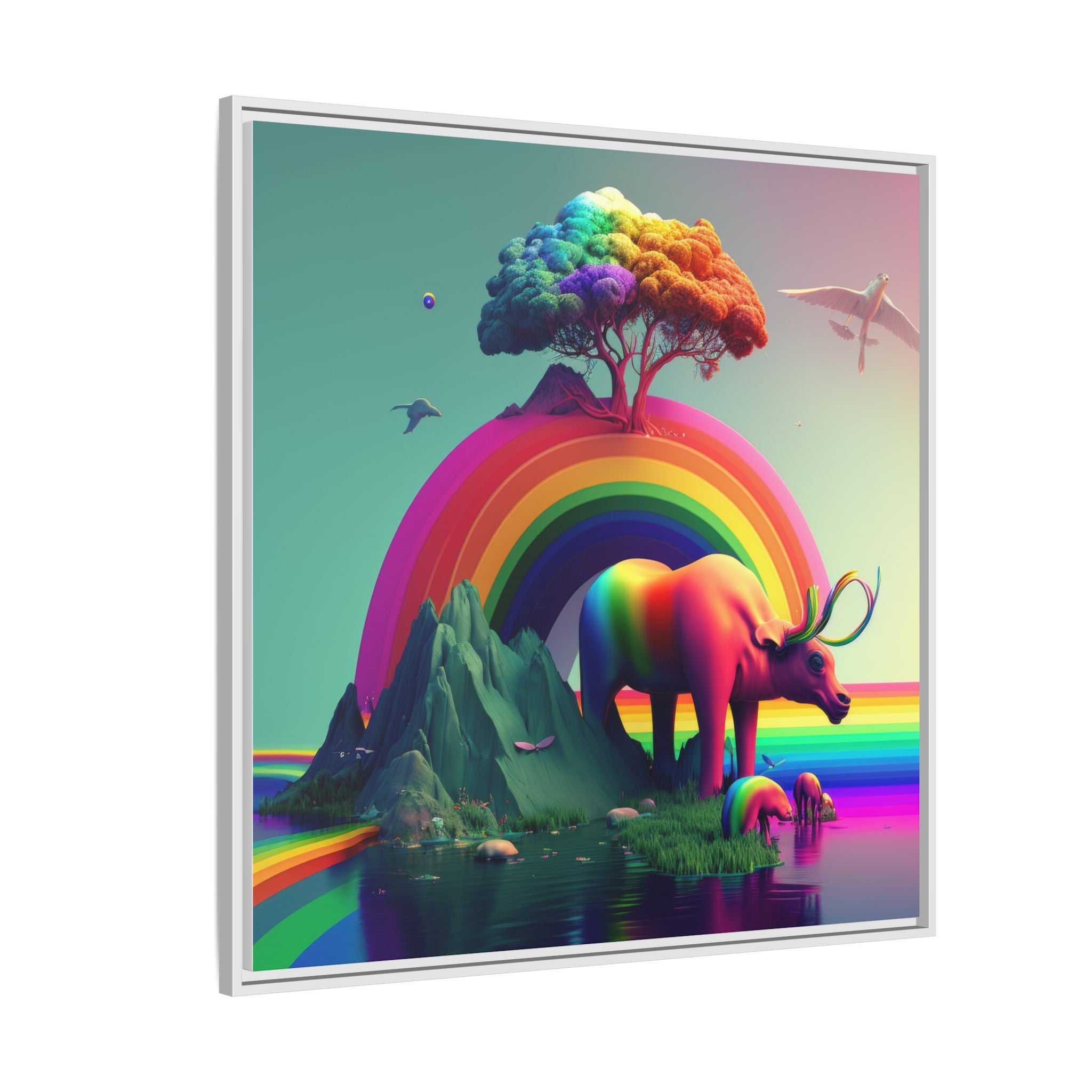 Sanctuary of Color, Art Print — Colorful Modern Wall Canvas