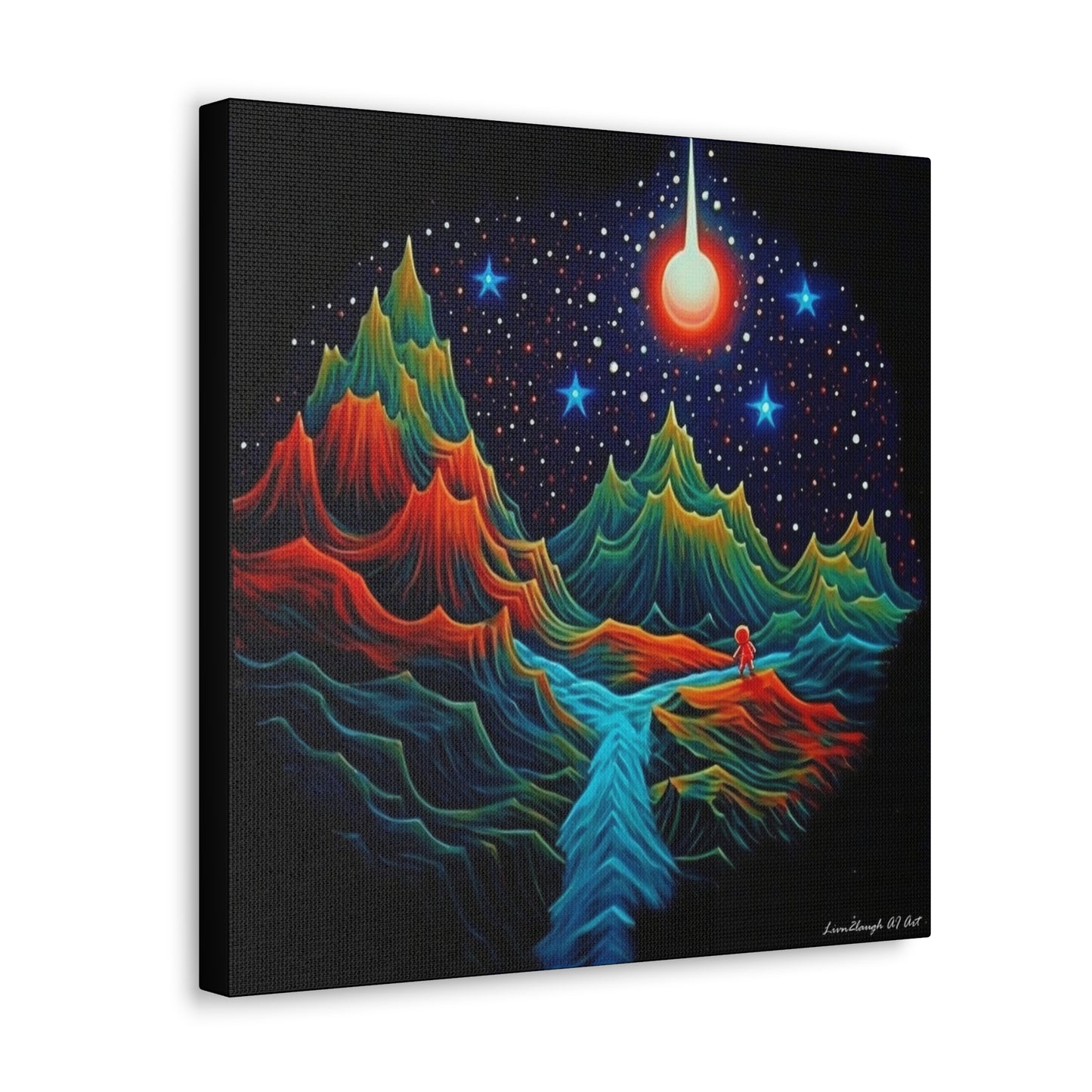 Star light Mountain Dream Canvas Gallery Wraps