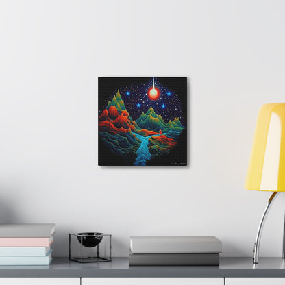 Star light Mountain Dream Canvas Gallery Wraps