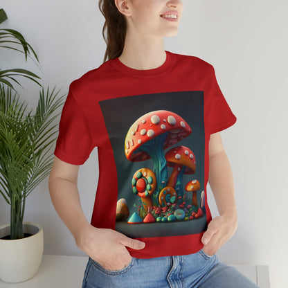 Hippie Mushroom Color Candy Style Design Style 6 Unisex Jersey Short Sleeve Tee