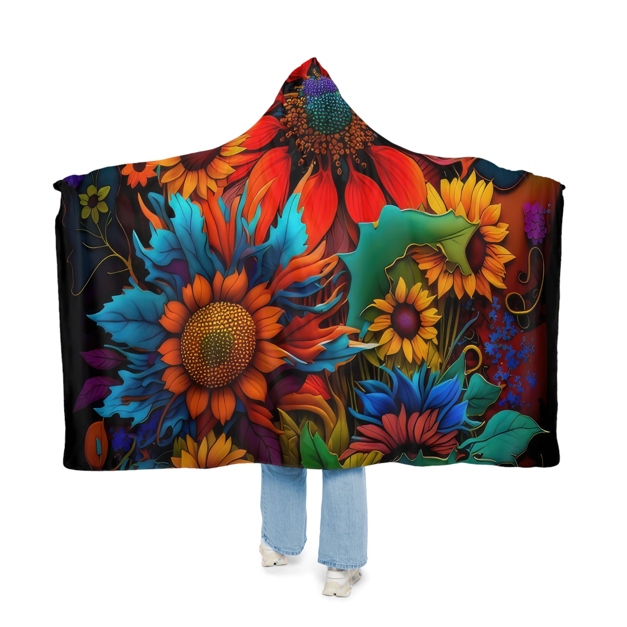 Bold And Beautiful Flowers Style Two Snuggle Blanket