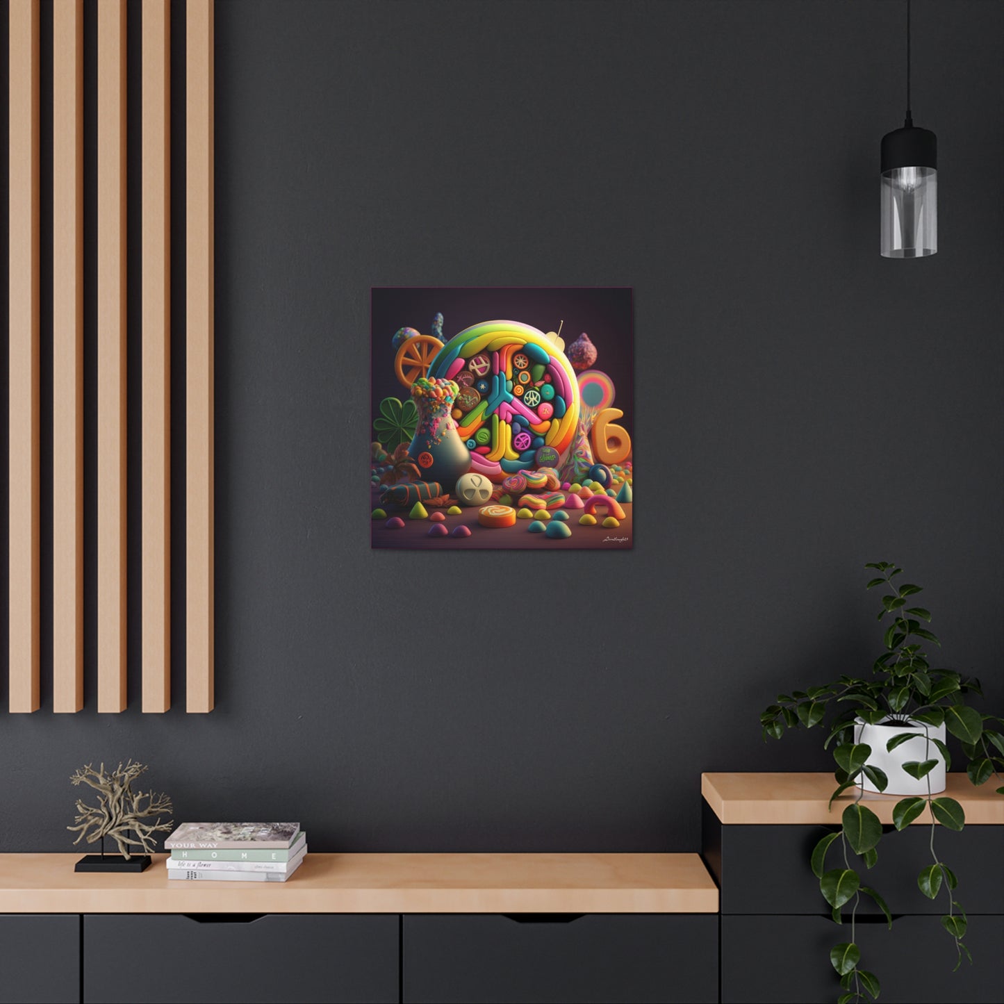 Fantastic Gummie Hippie Peace Sign 2 Canvas Gallery Wraps