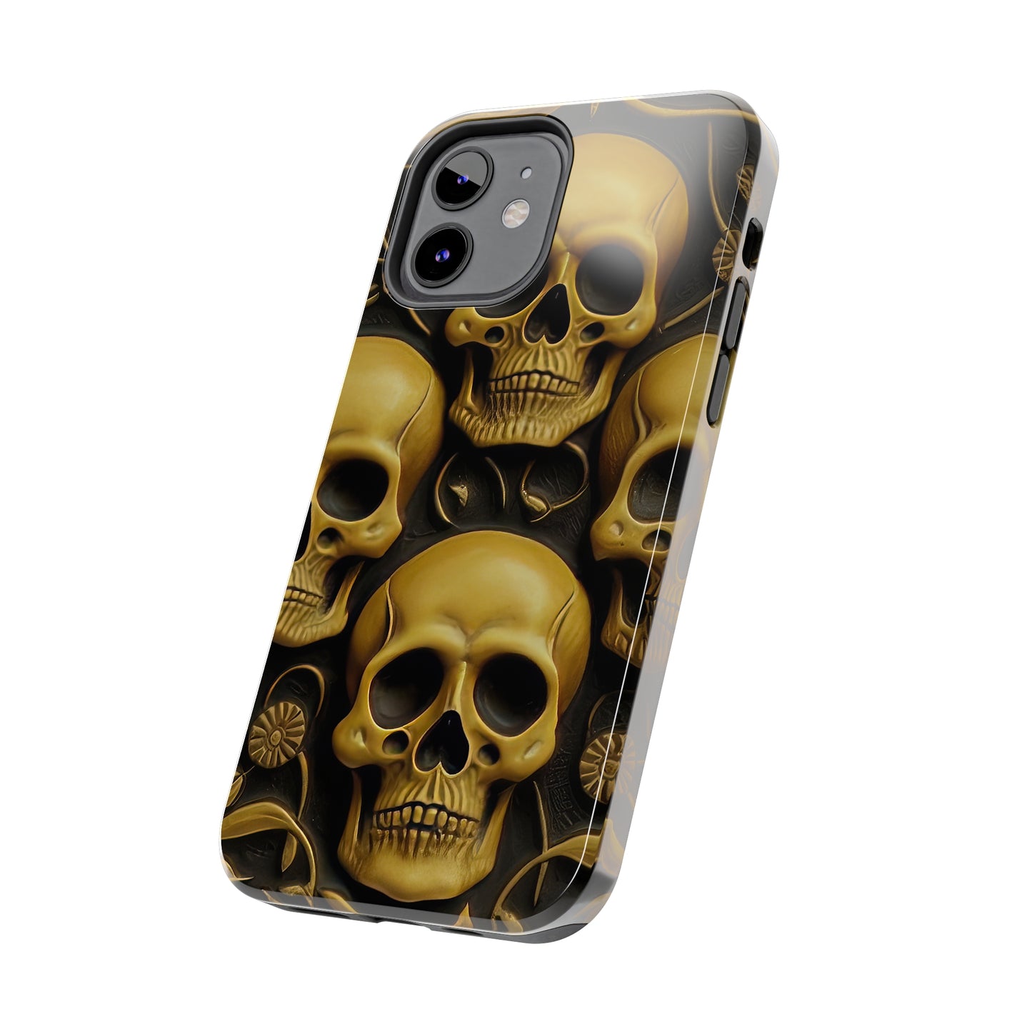 Metallic Chrome Skulls and classic Designed 18 Tough Phone Cases