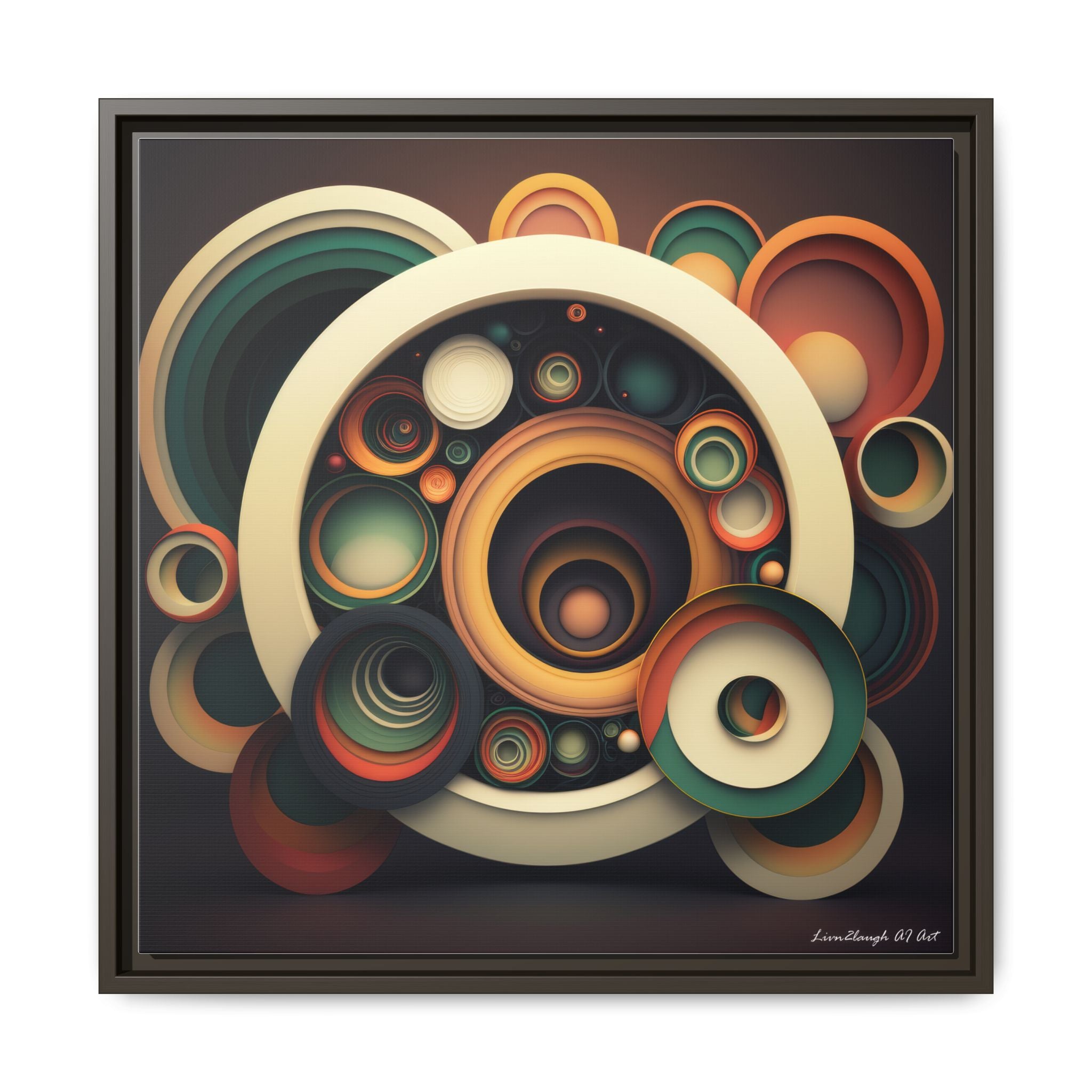 Inner Resonance, Art Print — Colorful Modern Wall Canvas