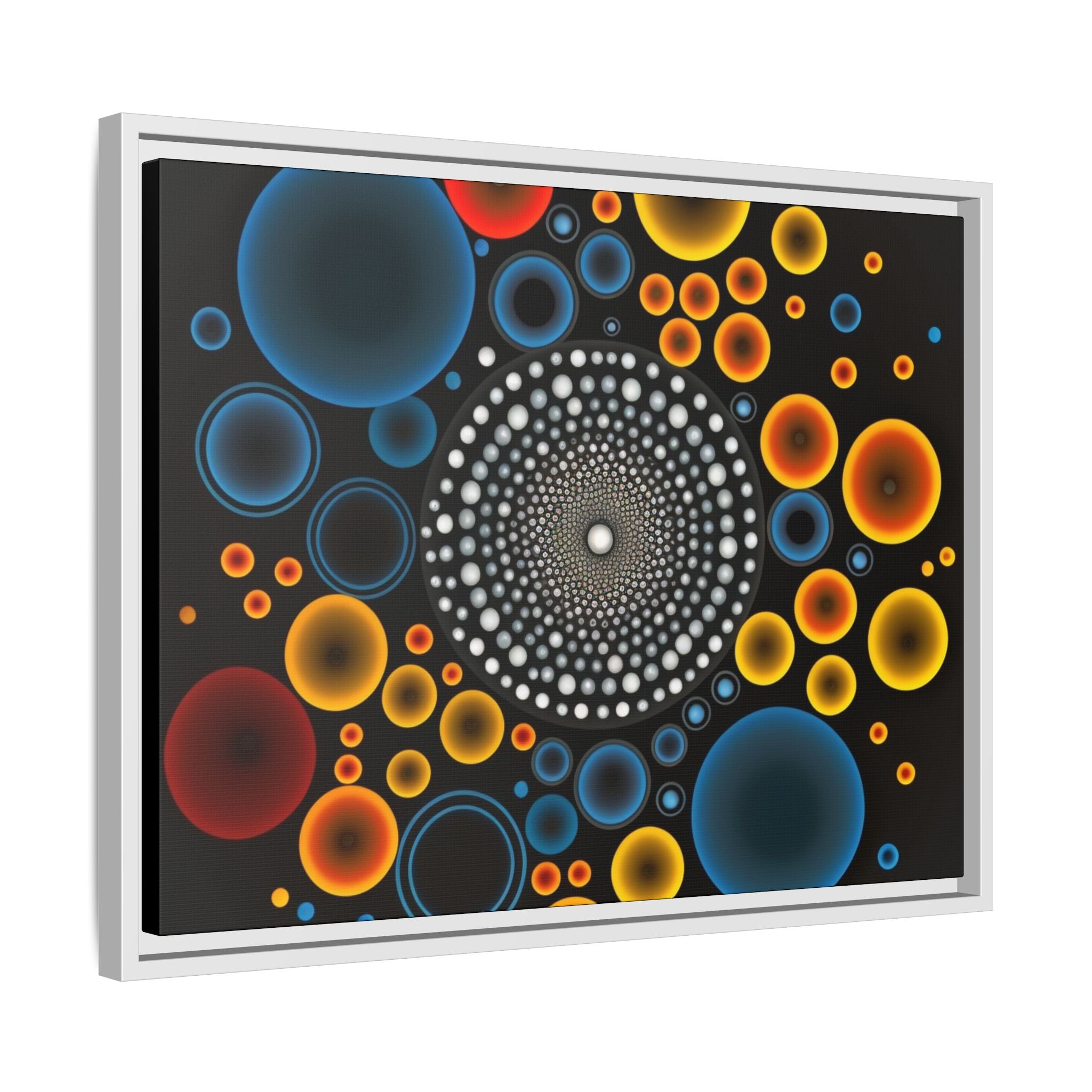 Harmonic Orbits, Matte Canvas, Framed (Multi-color)
