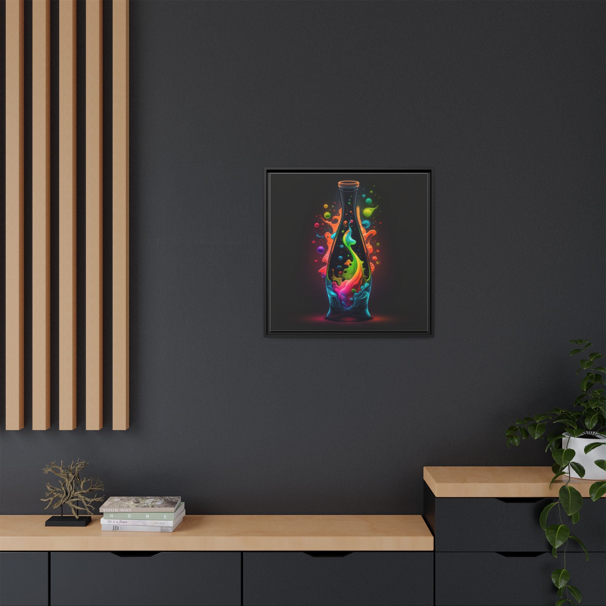Chromatic Ascent, Art Print — Colorful Modern Wall Canvas