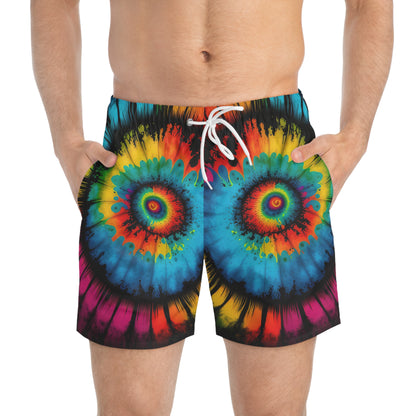 Bold And Beautiful Tie Dye Style Four A Swim Trunks (AOP)