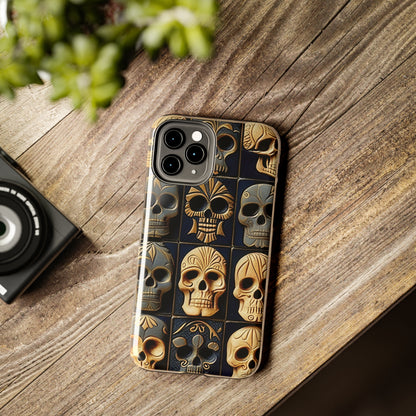 Metallic Chrome Skulls and classic Designed 17 Tough Phone Cases